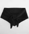 BB402 B402 Beechfield Knitted Triangle Scarf Black colour image